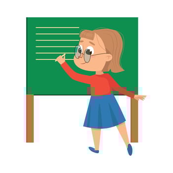 Cartoon Style Illustration Isolated on White Background vector