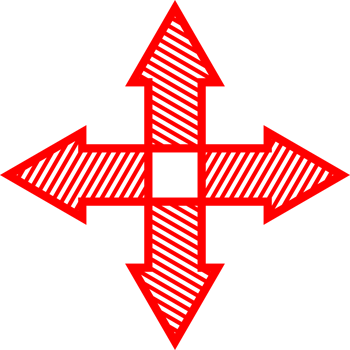 Red line arrow direction png