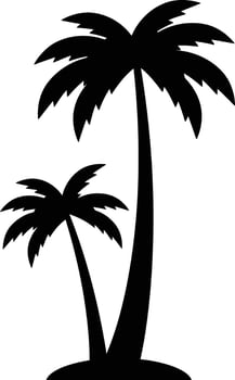 Stylized Palm Tree Minimalist Art for Scandinavian Coastal Wall Decor vector