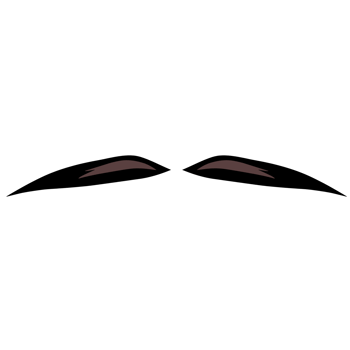 Flat Minimalist Moustache illustration png