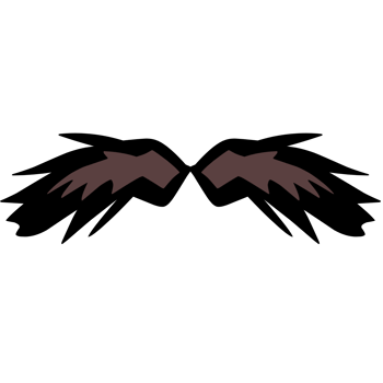 Cartoon Style Moustache png