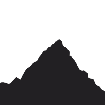 Black hill top silhouette png