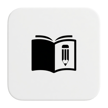 Book with Pencil Icon png