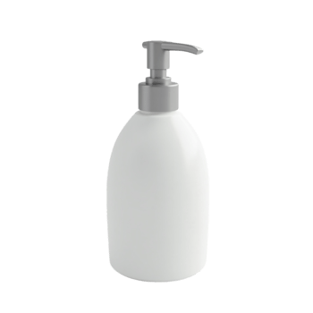 Minimalist White Pump Bottle for Liquid Soap or Lotion Isolated on Transparent Background png