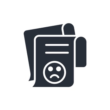 complaint icons style collection vector