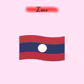 flag of laos vector
