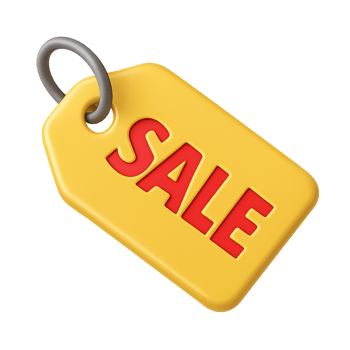 Sale tag icon with transparent background png
