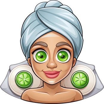 Peaceful Woman in Spa Scene png