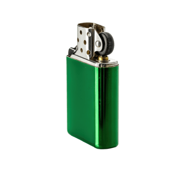 Green lighter for outdoor activities and indoor use png