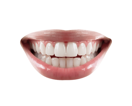 Bright smile with healthy teeth for dental awareness png
