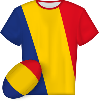 Romania rugby jersey with rugby ball png