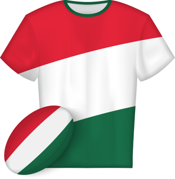 Hungary rugby jersey with rugby ball png