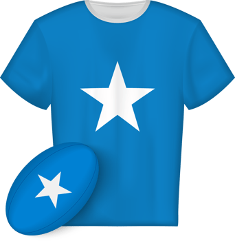 Somalia rugby jersey with rugby ball png