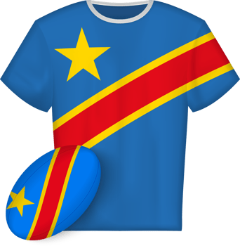 DR Congo rugby jersey with rugby ball png