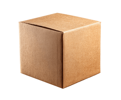 Cardboard box for packaging and shipping needs png