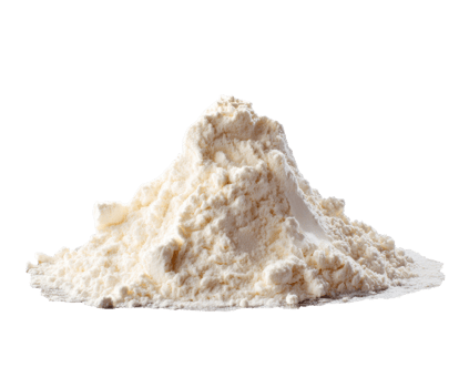 Flour pile for baking and cooking preparations in home kitchen png