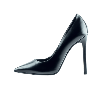 Elegant black high heel shoes for fashion enthusiasts and events png