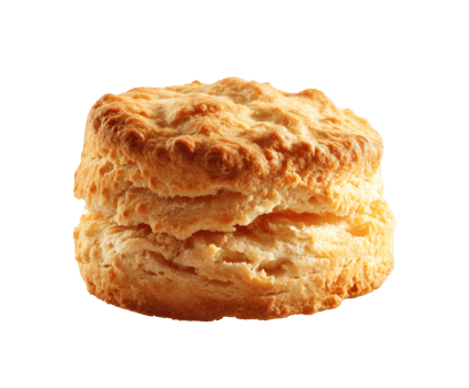 Flaky buttermilk biscuit for breakfast or brunch preparation png