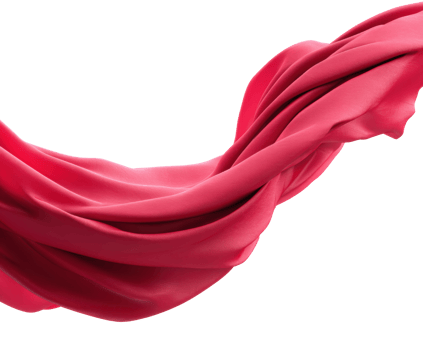 Flowing red fabric for design projects and creative concepts png