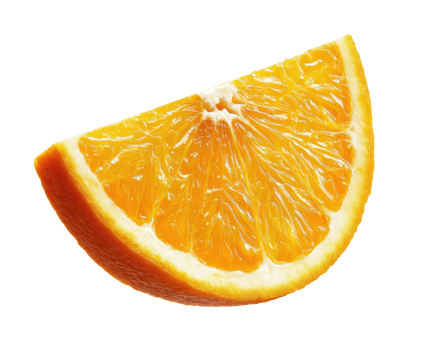 Fresh orange slice ready for healthy snacks and recipes png