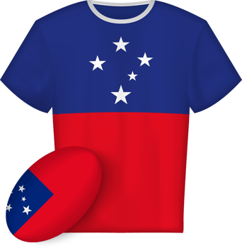 Samoa rugby jersey with rugby ball png
