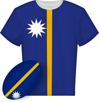 Nauru rugby jersey with rugby ball png
