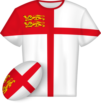 Sark rugby jersey with rugby ball png