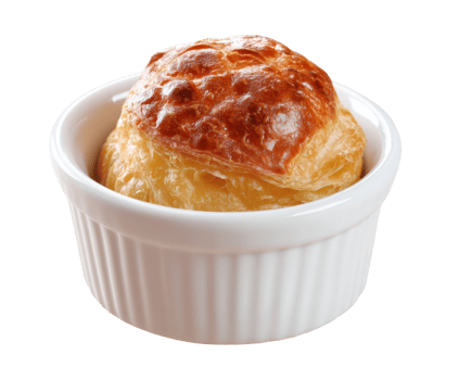 Delicious puff pastry dish served in a ramekin for gourmet dining png