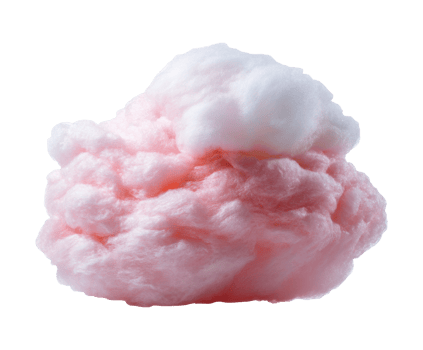 Pink cotton candy treat for fairs and festivals png