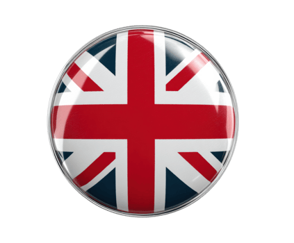 United Kingdom flag badge for national pride and celebration png