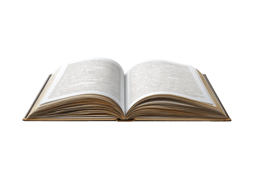 Open book with pages turned, symbolizing knowledge and education png