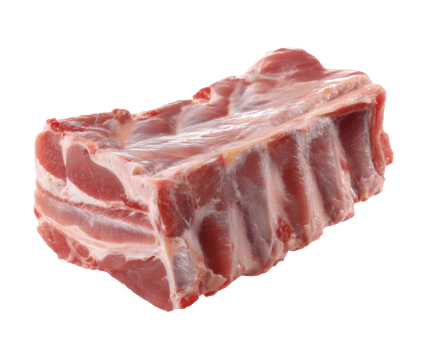 Fresh pork ribs ready for barbecue grilling and marinating png