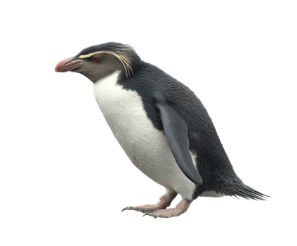 Majestic penguin standing proudly in a natural pose png