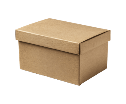 Cardboard box for storage and organization in home or office png