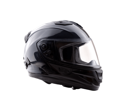 Sleek motorcycle helmet designed for safety and comfort during rides png