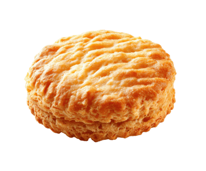 Freshly baked flaky biscuit on a clean surface ready for breakfast png