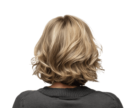 Chic wavy hair with blonde highlights for modern inspiration png
