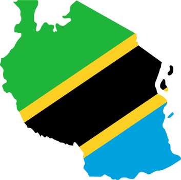 Tanzania country map location png