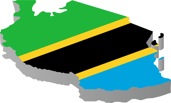 Tanzania country map icon png