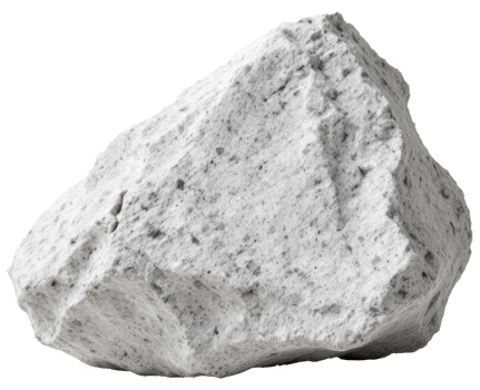 Textured volcanic rock formation against a transparent backdrop isolated scene png