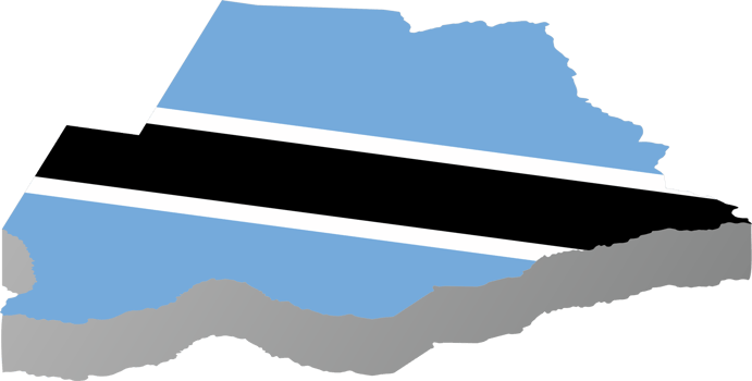 Botswana country map png