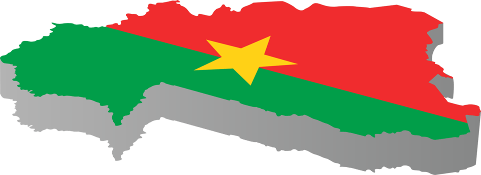Burkina Faso country map icon png