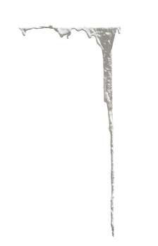 melted white cream isolated png