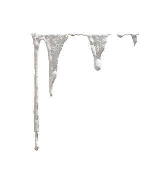 white cream drips isolated png