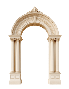 Architecture archway 3d render png