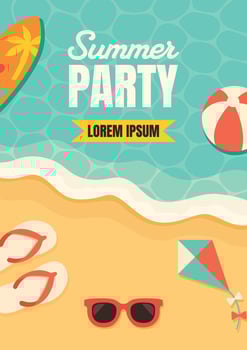 Summer Party Poster vector