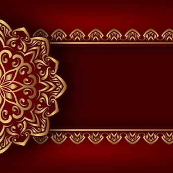 Premium Invitation Background with Gold Details vector