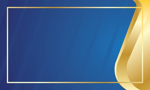 Luxury background with blue gold, luxury certificate vector