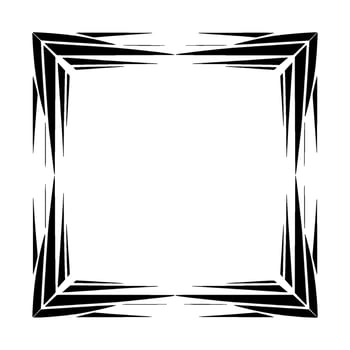 Geometric Frame In Black White, Minimalist Modern Aesthetic vector