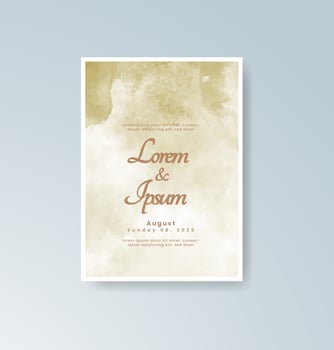 Elegant monochrome wedding rsvp card color vector